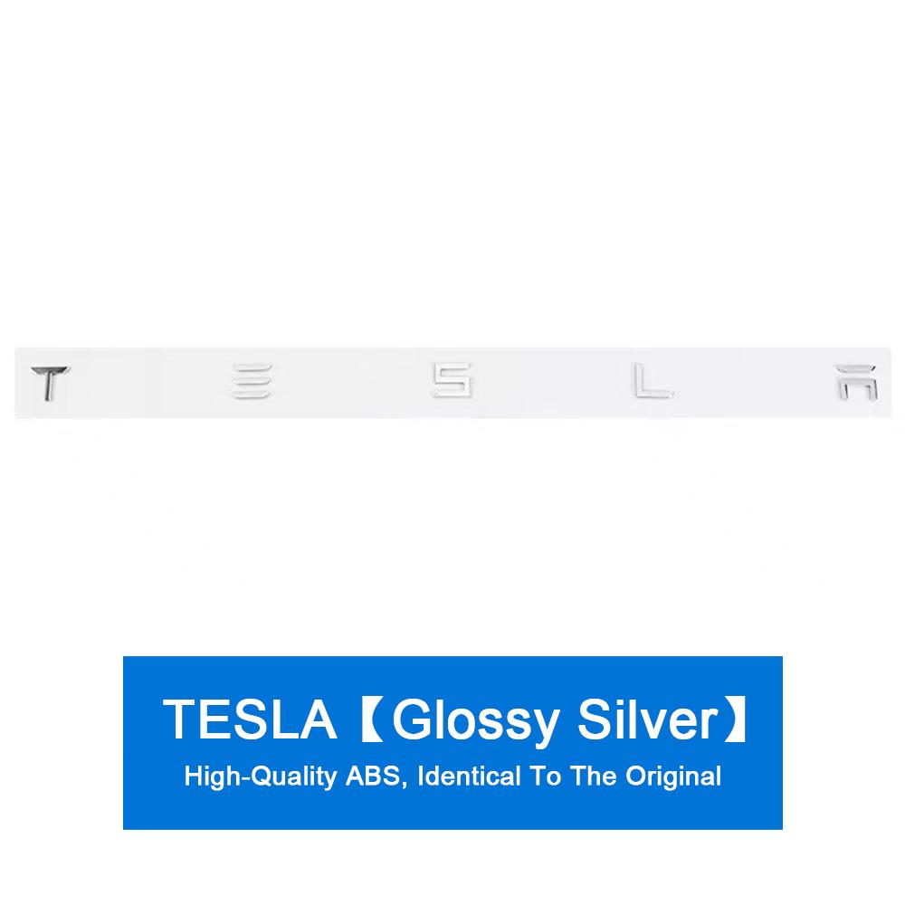 JDFN3 Metal Car Front Hood Rear Trunk Badge Sticker Decoration for Tesla Model 3 S X Y Roadster Auto Emblem Exterior Decal Accessories