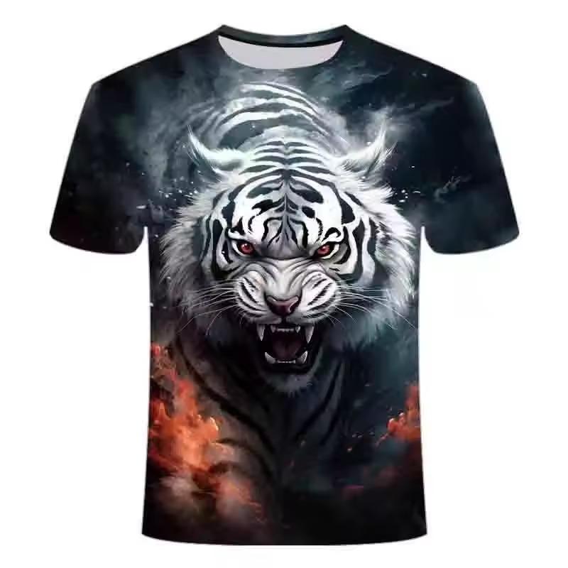 3D Digital Printing Pattern Short Sleeve Men's and Women's Casual Street T-shirt