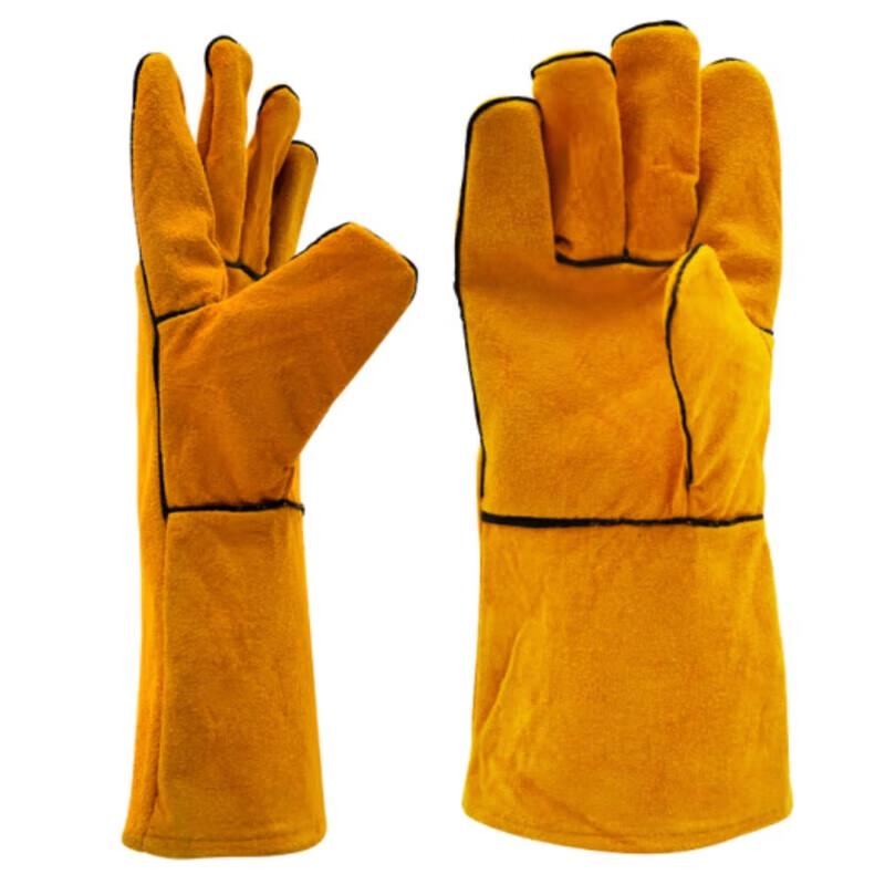 Fuan Te Lao 34cm Suede Cowhide Work Gloves