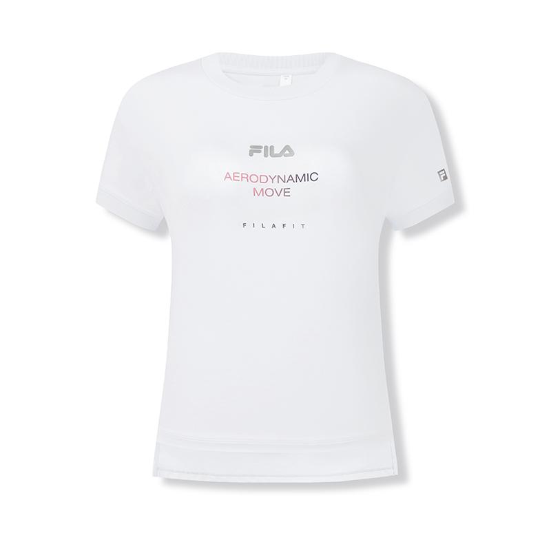 New FILA T Shirts Women's Jade White A11W431111FWT