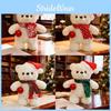Bear Polar Plush Toy With Scarf And Hat Decor For Childrens Gift Christmas