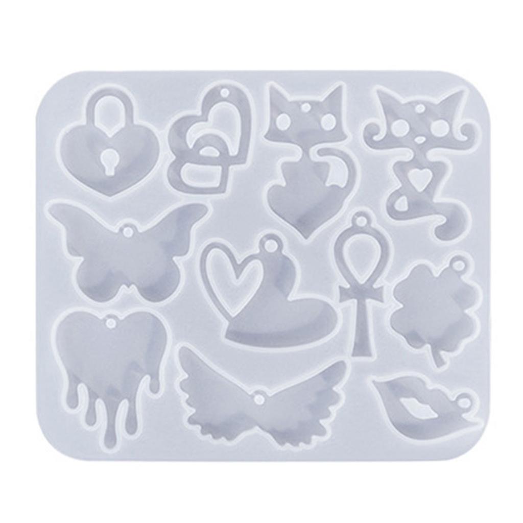 Серьги смоляная форма винтажная подвеска силиконовая форма эпоксидная смола ювелирные изделия формы капля животное амулет DIY форма ювелирные изделия