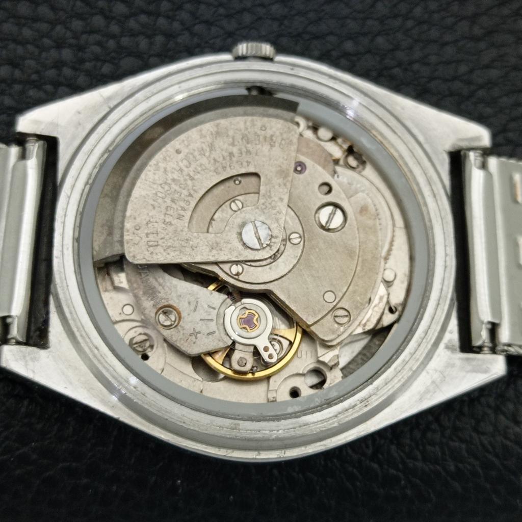 АВТОМАТИЧЕСКИЕ ВИНТАЖНЫЕ МУЖСКИЕ ЧАСЫ ORIENT CRYSTAL ЯПОНИЯ ЧЕРНЫЙ ЦВЕТ ЦИФЕРБЛАТ a707757-1