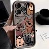 Смешные кошки Граффити Собака Чехол Для iPhone 11 Чехол iPhone 15 17 16 Pro Max Чехлы iPhone 14 13 12 Pro Max XR X XS 16e 7 8 Plus Чехол