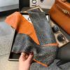 Silk scarf women's high-end sense, thin in winter, versatile in winter, suit, thin and narrow neck protection, scarf, new long and small scarf.