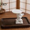 PLA Desktop Decor 3D Printed Polar Bear Storage Tray, Cute Animal Ring Holder & Jewelry Dish, Modern Art Decoration Minimalist Desk Organizer for Keys