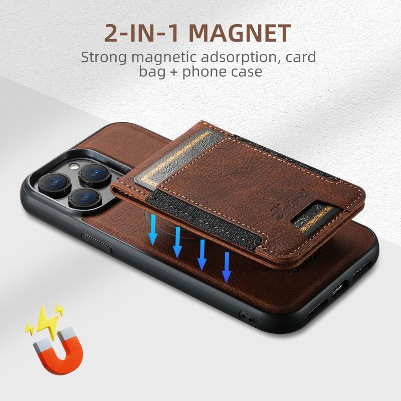 Phone Case IPhone 18 Pro Max S26 Ultra Card Holder Magnetic Stand Wireless Charging Compatible