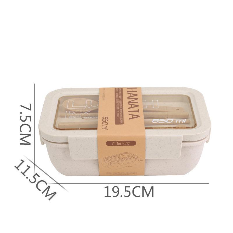Коробка для обеда из пшеничной соломы в японском стиле. Студенты приносят посуду и коробки для обеда. Коробка для еды с микроволновой печью, сохраняющая свежесть.