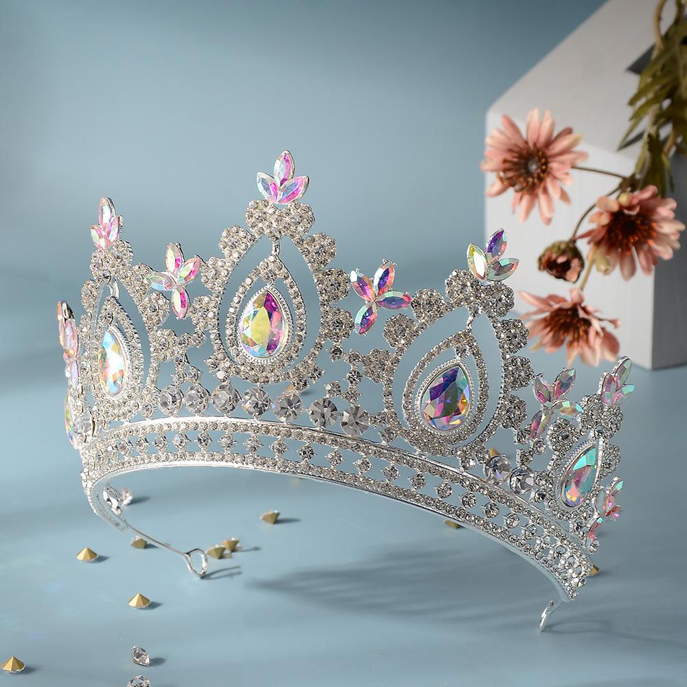 Свадебные украшения Французская корона корона новая невеста высококачественные хрустальные аксессуары для волос головной убор