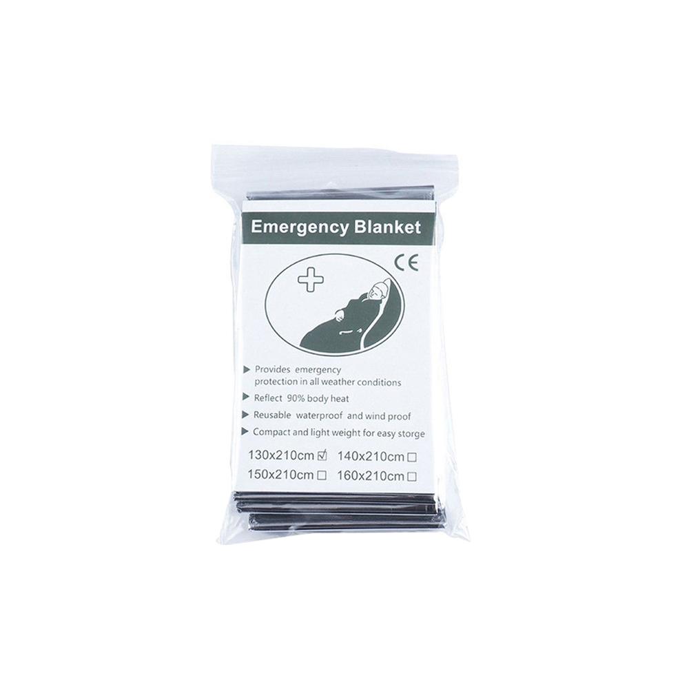 Тепловое одеяло из майлара для выживания в чрезвычайных ситуациях, космическое одеяло из фольги для NASA, согревающее тело, походное снаряжение для оказания первой помощи на открытом воздухе, походное снаряжение для путешествий