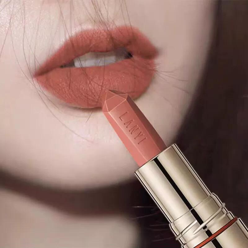 Cinnamon Milk Tea Lipstick Does Not Fade No Stain on Cup Genuine Goods Moisturizing Plain Matte Long-Lasting Moisturizing White Does Not Fade