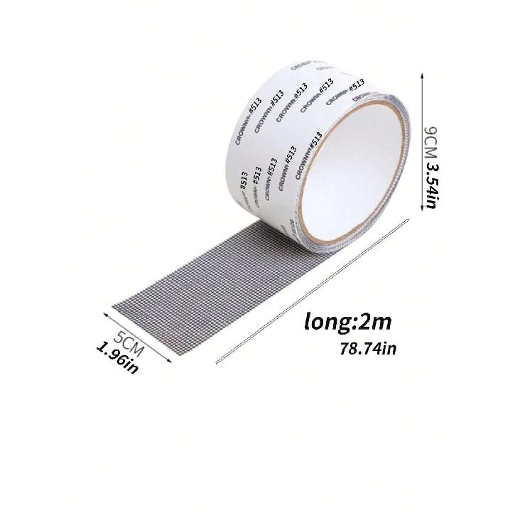 Strong Waterproof Self-Adhesive Window Screen Repair Mesh Tape for Covering Holes Tears Anti-Insect Mosquito Net Door Fix Patch Power Window 7
