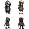 Skeleton Statue, Horror Movie Garden Dwarf, Halloween Skeleton Statue Decoration Set Cute Skeleton Resin Interior Decoration