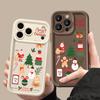 Cartoon Christmas Pattern Case For iPhone 17 Air 16e 16 15 14 Pro Max 13 17 Pro Max 17 Pro 17 Shockproof Soft TPU Silicone Phone Cover Funda