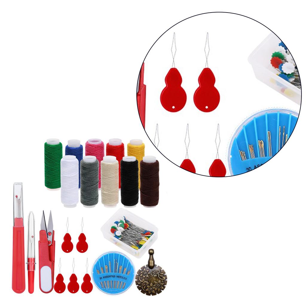 Наборы для шитья Дорожные кожаные наборы для шитья Взрослые Профессиональные швейные принадлежности Включают иглу нить распарыватели для начинающих