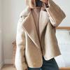 Autumn and Winter Fashion Temperament Women's Clothing One-piece Double-sided Jacket Ladies Warm Coat
