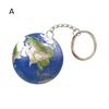 3D Puzzle Oil Painting Keychain Earth Football Basketball Ball Ball Spherical Puzzle Key Ring Backpack Handbag Decoration