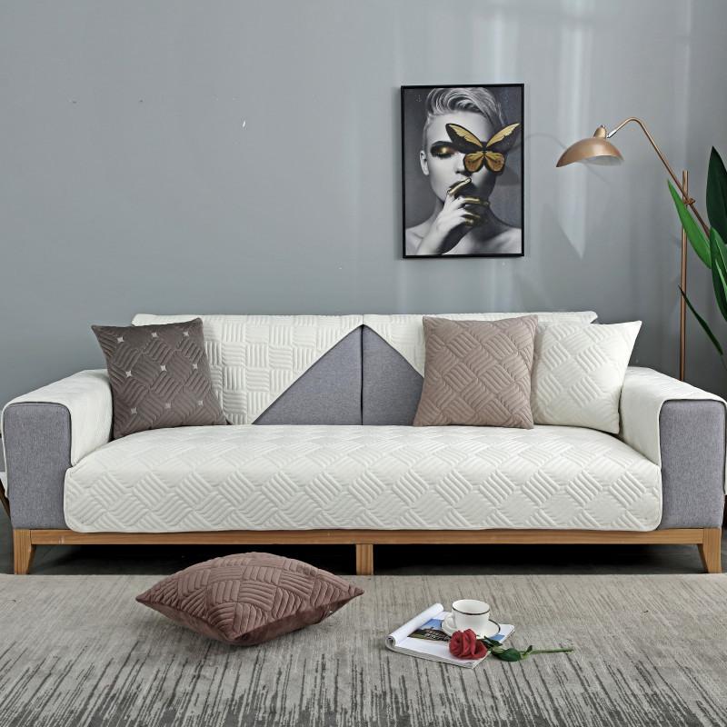 Winter Plush Sofa Cover Non-slip Modern Slipcover Couch Seat Cushion Sofa Towel Sofa Covers For Living Room Home Decor