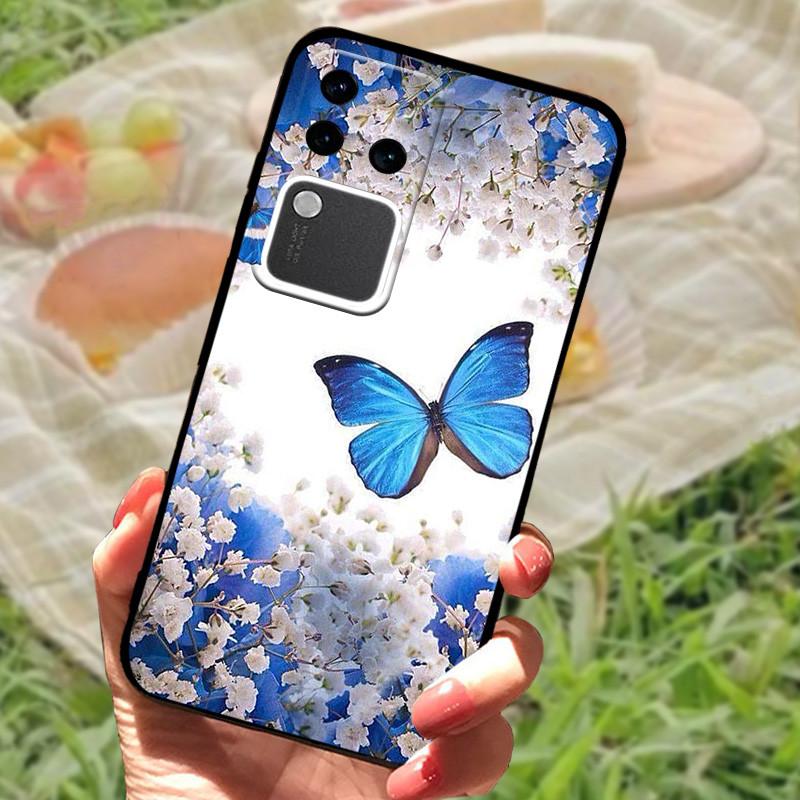 Чехол для Vivo V30 Pro Чехол для Vivo V30 Lite Ударопрочный Силиконовый Мягкий Мраморный Черный Бампер Funda Coque для Vivo V30 V2318 Оболочка Телефона