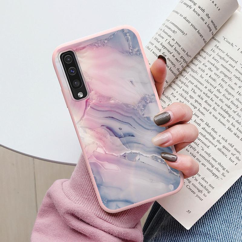 Чехол Для Samsung Galaxy A50 A30S A50S A70 A51 A71 Чехол Защитный ТПУ Fundas Модный Мраморный Каменный Текстурный Coque Capa Силиконовый