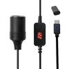 USB C PD Female Type C Male на 12В автомобильную розетку для видеорегистратора, автомобильного вентилятора, питания