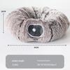 Plush Warm Cat Tunnel Nest with Removable Pad - Indoor Pet Bed