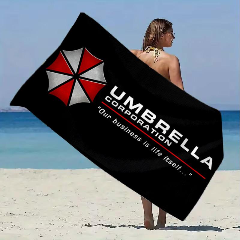 Resident Umbrella Beach Towel Microfiber Beach Towel Super Soft & Absorbent for Bath, Beach, Travel  Bath Time Accessory, Fan gifts