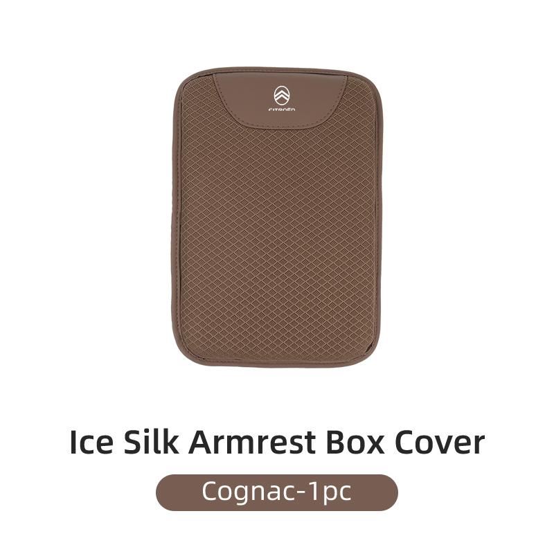 TCJH7 Ice Silk Heightening Car Armrest Pad Breathable For Citroen C4 C3 C5 C1 C2 Berlingo Celysee Cactus Picasso Aircross Grand