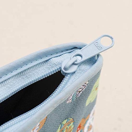 Киото Гейбидо Парча Нисидзин Косметичка Японская Сделано в Японии Сумочка-роса, Узор, (Розовый, Травяной)