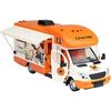 1/28 Легкосплавный Роскошный RV Автодом Модель Автомобиля Кемпер Моторхоум Туристический Автомобиль Модель Звук Свет Детская Игрушка Подарок