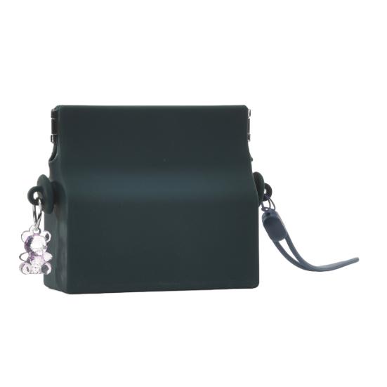 Силиконовый футляр для ретейнеров с застежкой-кнопкой, защитой от ударов и вентиляционными отверстиями. Портативный футляр для ортодонтических элайнеров для повседневных дел и путешествий.