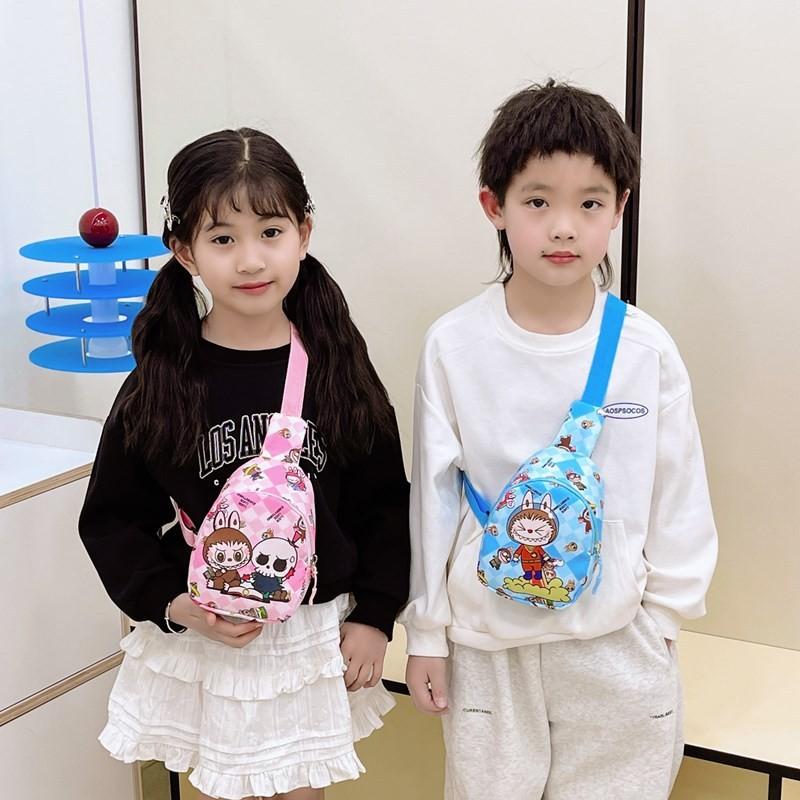 Children Chest Bag Cartoon Anime Shoulder Bags Adjustable Strap Shoulder