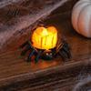 Battery Operated Tealight Candles Halloween Spider Tea Light Candle Flameless Flickering LED Fake Indoor Festival Atmosphere Lamps Spooky Eyeball