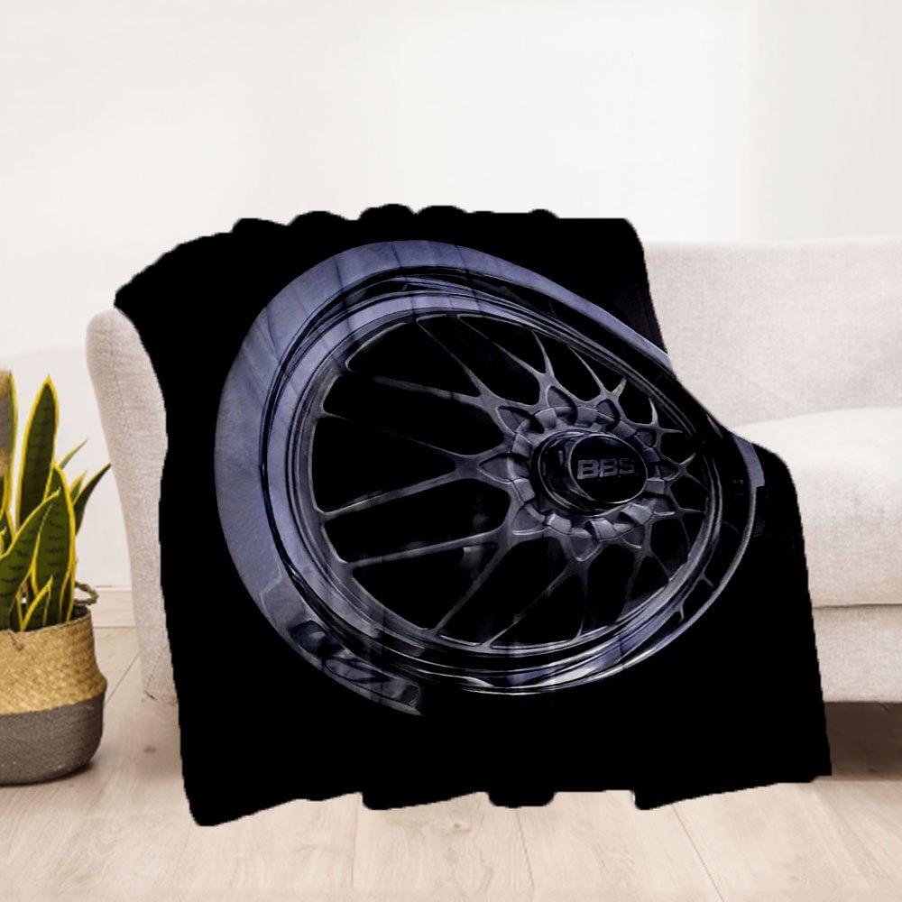 BBS Racing Wheels - Lightweight & High PerformanceBlanket Flannel Throw Blanket for Sofa, Bed, Travel, Camping, Office, Couch, Chair, And Be