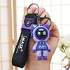 6cm Cartoon Lightning Bear Keychain Cute Astronaut Bear Doll Keyring Bag Pendant Couple Car Keyholder Creative Bag Charm Accessories ADM