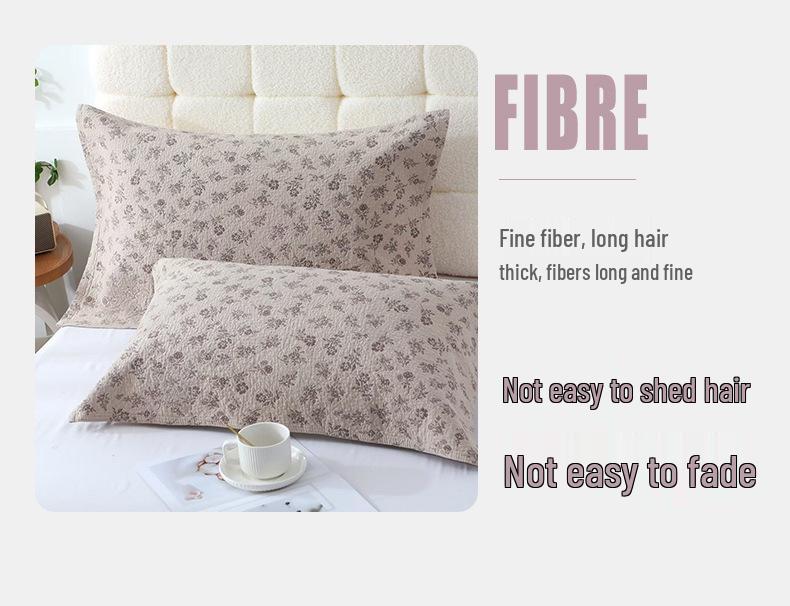 Washable Thickened Jacquard Cotton Pillow Towel - Enlarged, Luxurious, and Durable Design.