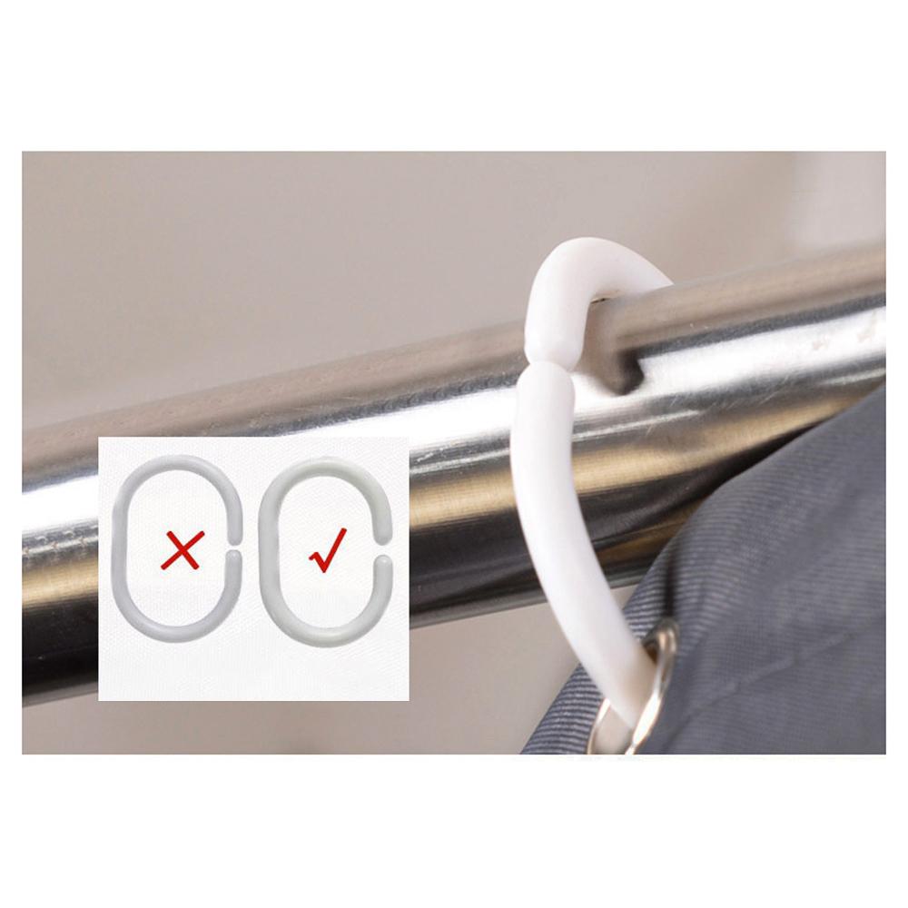 1pc Waterproof Shower Curtain Partition Bathroom Mildew Proof Bath Curtains Monochrome Polyester