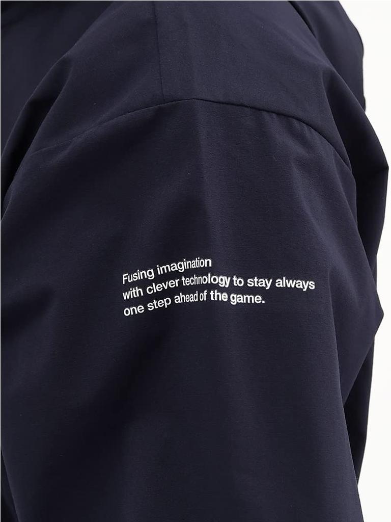 DESENTE AIRY TRANSFER Light Lip Full Zip Hoodie BK L