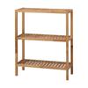 Francfranc Min Wide Shelf, Natural (W650xH845) - Rack, Natural Wood, Wooden Shelf, Wall Shelf