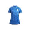 Logo Print Round Neck Short Sleeve Soccer Jersey Men Tops Blue HT1613