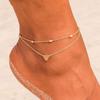 Bracelet - SHOP-STORY - Double Chain Ankle - Gold - Gold Plated - Unisex