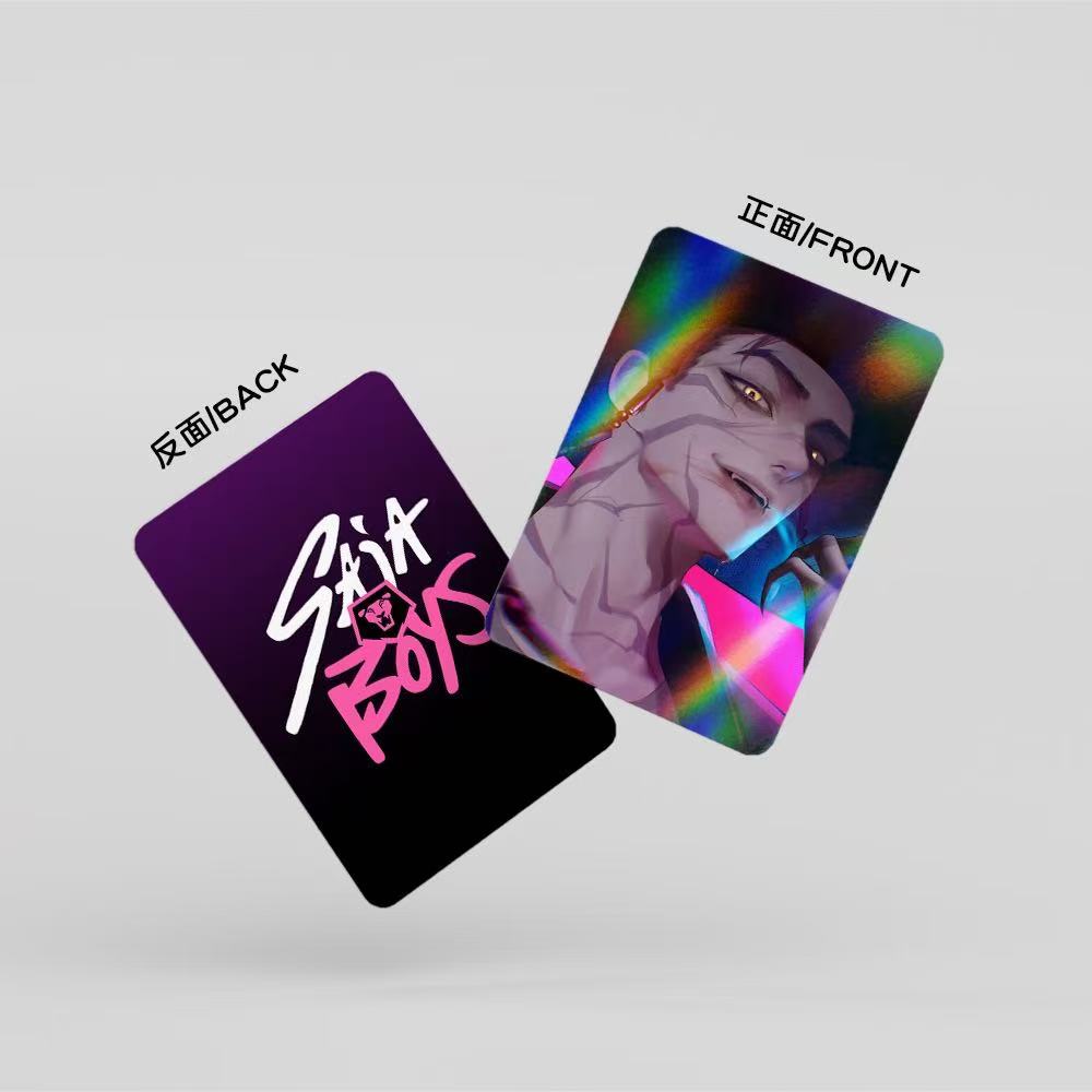 30 шт. K-POP Охотники на демонов Saja Boys Голографические LOMO-карточки Аниме Коллекционный набор - Двусторонние Лазерные HD Покарты со Стикерсами