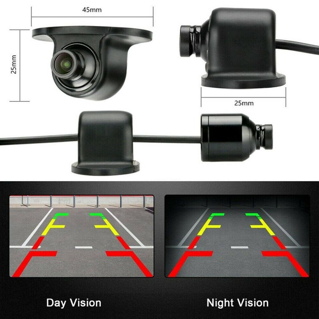 1080P AHD/CVBS Car Rear/Front/Side View Camera Kit - Night Vision Backup Cam with Parking Guide Mirror