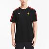 Puma X Ferrari Casual Colorblock Logo Short Sleeve T-Shirt Men Tops Black 597946-02