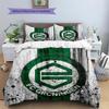 FC Groningen Pattern Bedding Quilt Set  Home Decoration  Gift (1 * duvet cover + 2 * pillowcase  without core)