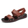 Мужские новые летние дышащие мужские сандалии, модная трендовая пляжная обувь, тапочки, сандалии, мужские сандалии, летние сандалии из натуральной кожи
