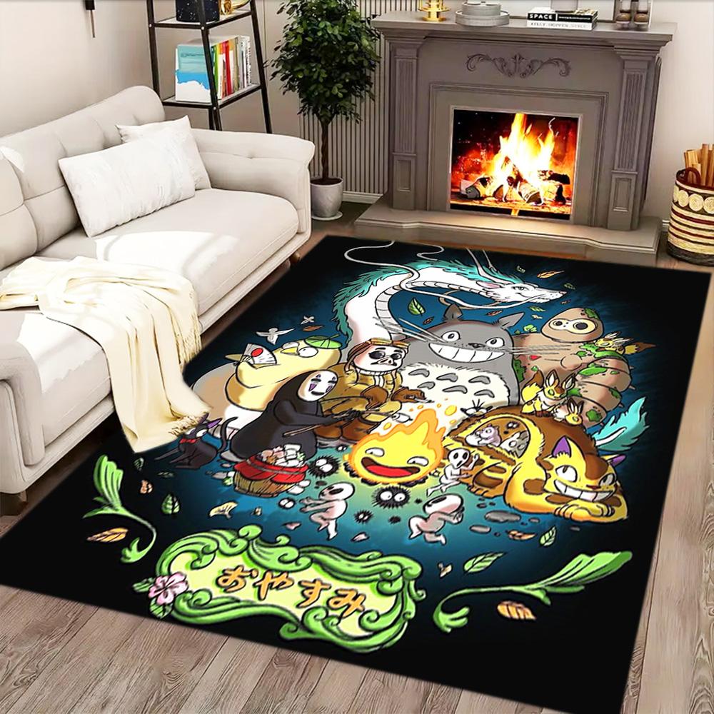 My Neighbor Totoro Fantasy for Living Room rug, Bedroom, Study Room, Hallway Decoration, Perfect for Home Decoration or Holiday Gifts