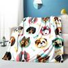 Cute Cartoon Puppy Blanket - Lightweight Flannel Throw for Sofa and Bed ,Digital Printed Blanket with Soft & Worm Flannel Fabric