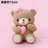 Pink Blue Bear Cake Decorations Mini Bear Figurine cake toppers for baby shower Boy Girl First Birthday Party Decorations Kids