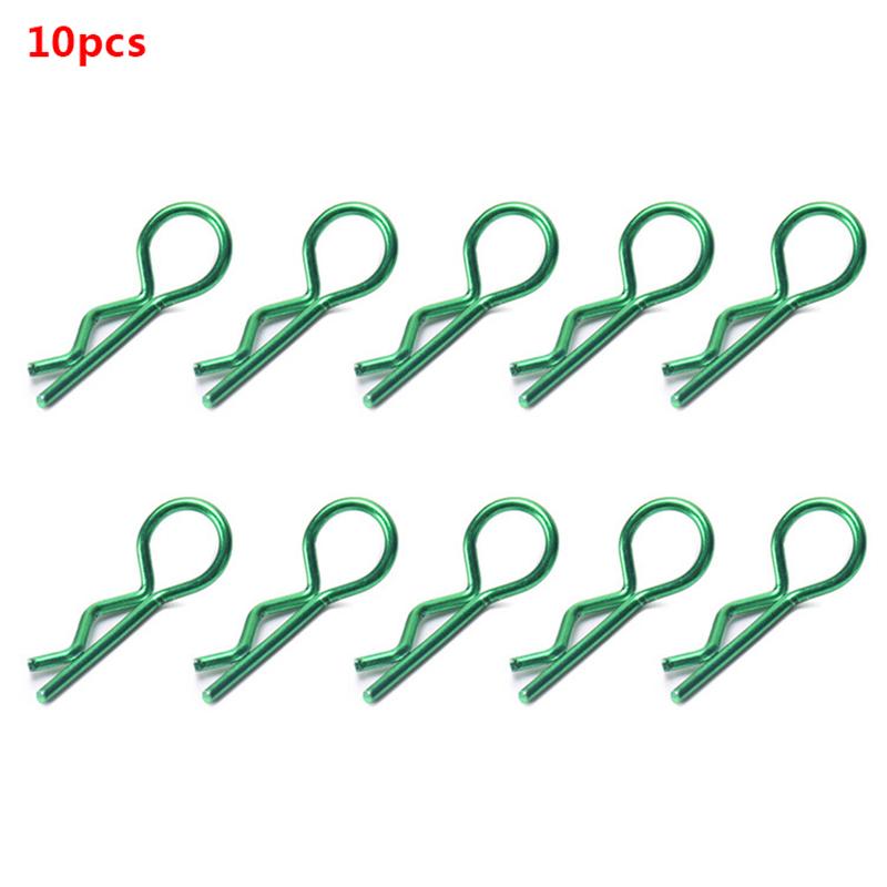 10Pcs Stainless Steel Body Clips R Pin Shell For Redcat Hsp 1/10 Rc Car Parts